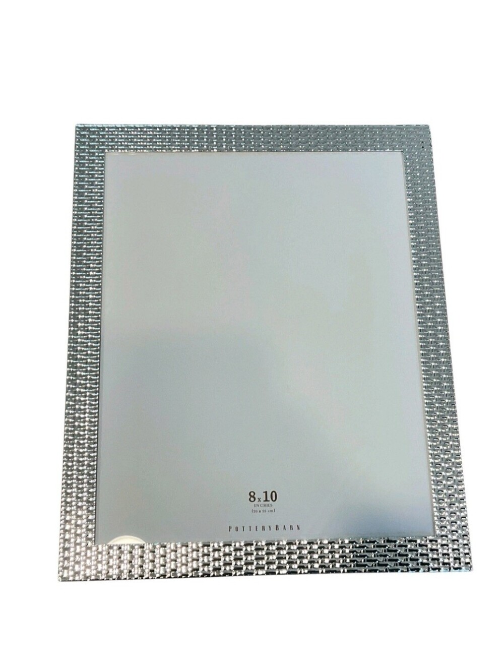 Pottery Barn 8 By 10 Silver Textured Photo Frame